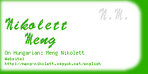 nikolett meng business card